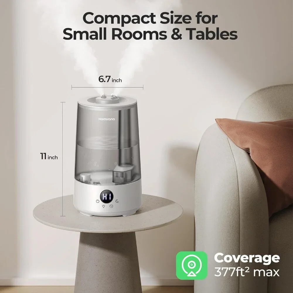 Humidifiers for Bedroom Home, 3.6 L Cool Mist Top-Fill 34H Super Long Time, Quie